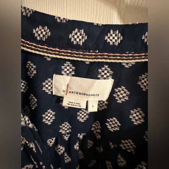 Anthropologie Dolman Sleeve Blouse Sz L - Picture 3 of 7
